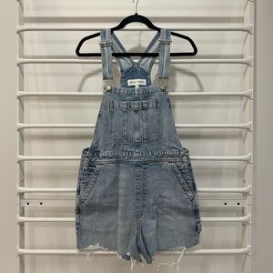 Denim Forum Overall Shorts Size Small